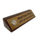 LA City Name Wedge - Natural Walnut - AndersonTrophy.com