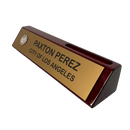 LA City Name Wedge - Rosewood Piano Finish with Card Holder - AndersonTrophy.com