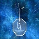Laser Engraved Octagon Crystal Tree Ornament - AndersonTrophy.com