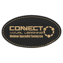 Laserable Leatherette Name Badge - Oval - 3.25" x 1.75" - AndersonTrophy.com