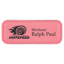 Laserable Leatherette Name Badge - Rectangle - AndersonTrophy.com