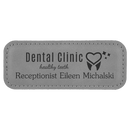 Laserable Leatherette Name Badge - Rectangle - AndersonTrophy.com