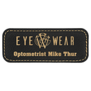 Laserable Leatherette Name Badge - Rectangle - AndersonTrophy.com