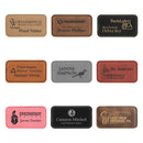 Laserable Leatherette Name Badge - Rectangle - AndersonTrophy.com