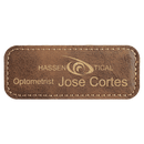Laserable Leatherette Name Badge - Rectangle - AndersonTrophy.com