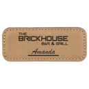 Laserable Leatherette Name Badge - Rectangle - AndersonTrophy.com
