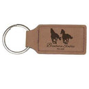Laserable Leatherette Rectangle Key Fob - AndersonTrophy.com