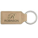 Laserable Leatherette Rectangle Key Fob - AndersonTrophy.com
