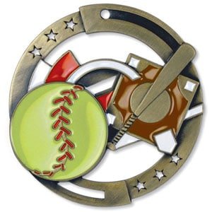 M3XL Softball Themed Medals - AndersonTrophy.com