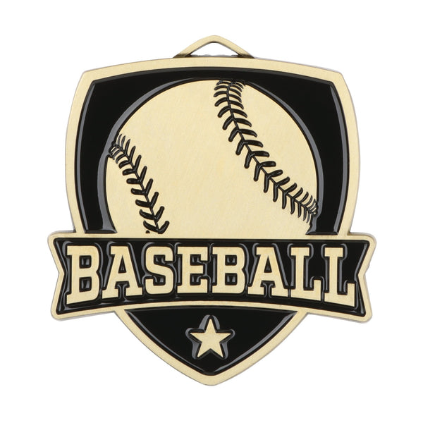 MDL Shield Series Baseball Themed Medal - AndersonTrophy.com
