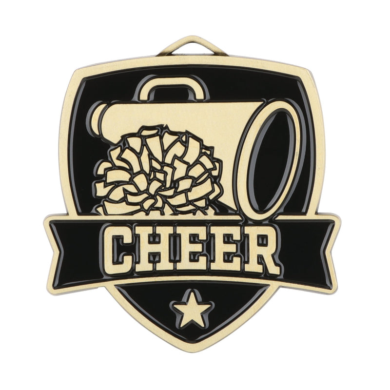 MDL Shield Series Cheer Themed Medal - AndersonTrophy.com