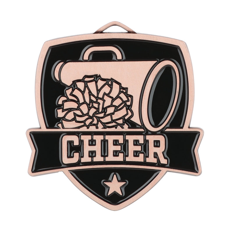 MDL Shield Series Cheer Themed Medal - AndersonTrophy.com