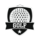 MDL Shield Series Golf Themed Medal - AndersonTrophy.com