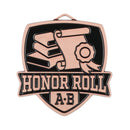 MDL Shield Series Honor Roll A-B Themed Medal - AndersonTrophy.com
