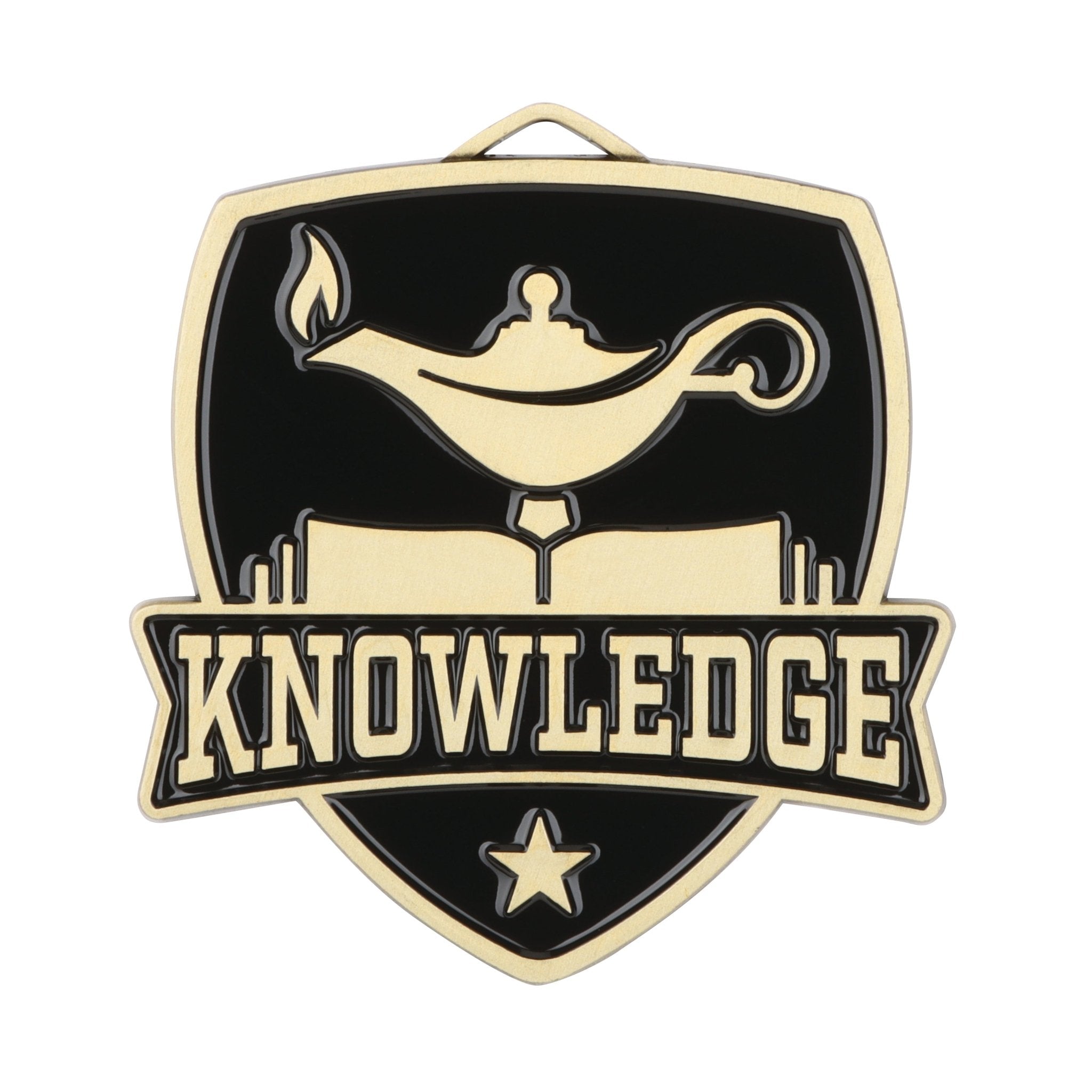 Shield Knowledge Library MDL Shield Series Lamp of Knowledge Themed Medal