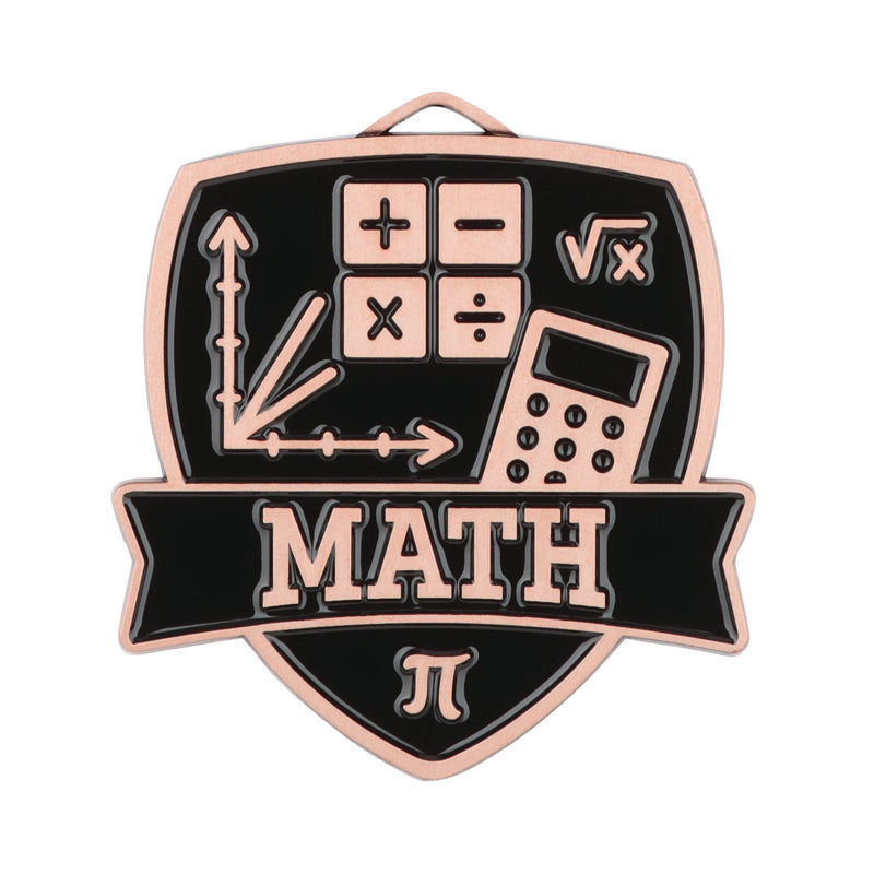 MDL Shield Series Math Themed Medal - AndersonTrophy.com