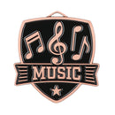 MDL Shield Series Music Themed Medal - AndersonTrophy.com