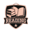 MDL Shield Series Reading Themed Medal - AndersonTrophy.com