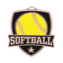 MDL Shield Series Softball Themed Medal - AndersonTrophy.com