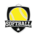 MDL Shield Series Softball Themed Medal - AndersonTrophy.com