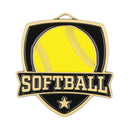 MDL Shield Series Softball Themed Medal - AndersonTrophy.com