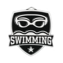 MDL Shield Series Swim Themed Medal - AndersonTrophy.com