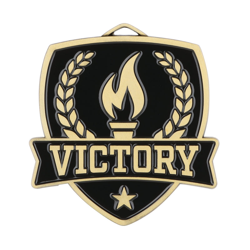 MDL Shield Series Victory Themed Medal - AndersonTrophy.com
