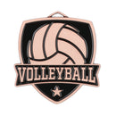 MDL Shield Series Volleyball Themed Medal - AndersonTrophy.com