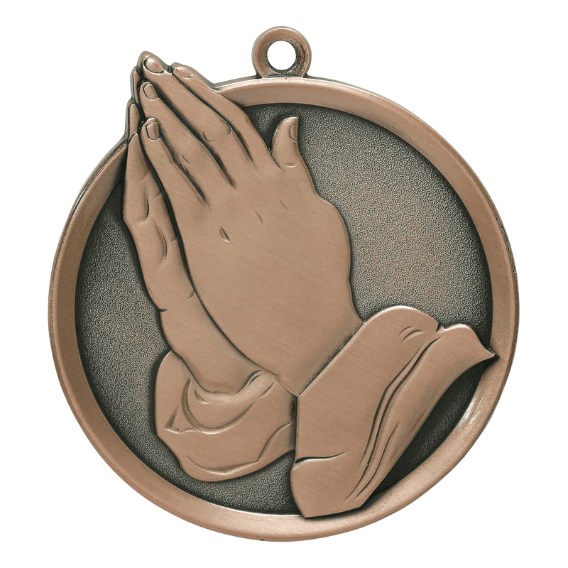 Mega Series Praying Hands Medals - AndersonTrophy.com