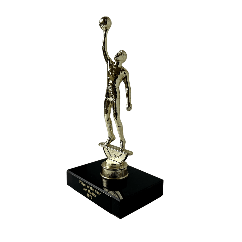 Metal and Marble Series Retro Basketball Trophy - AndersonTrophy.com