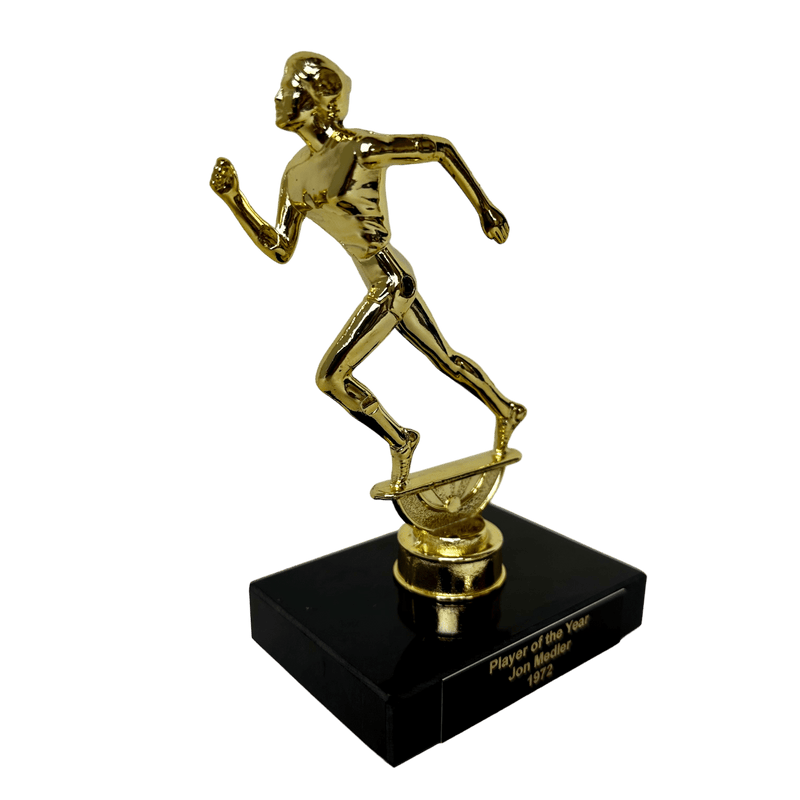 Metal and Marble Series Retro Track Trophy - AndersonTrophy.com