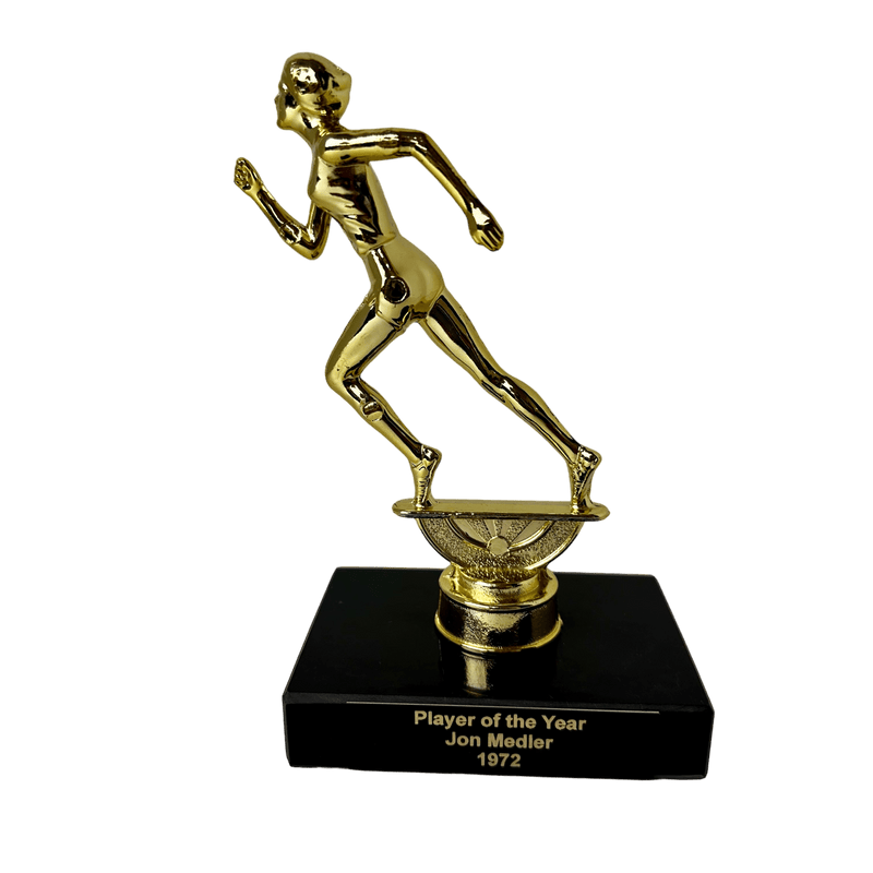 Metal and Marble Series Retro Track Trophy - AndersonTrophy.com