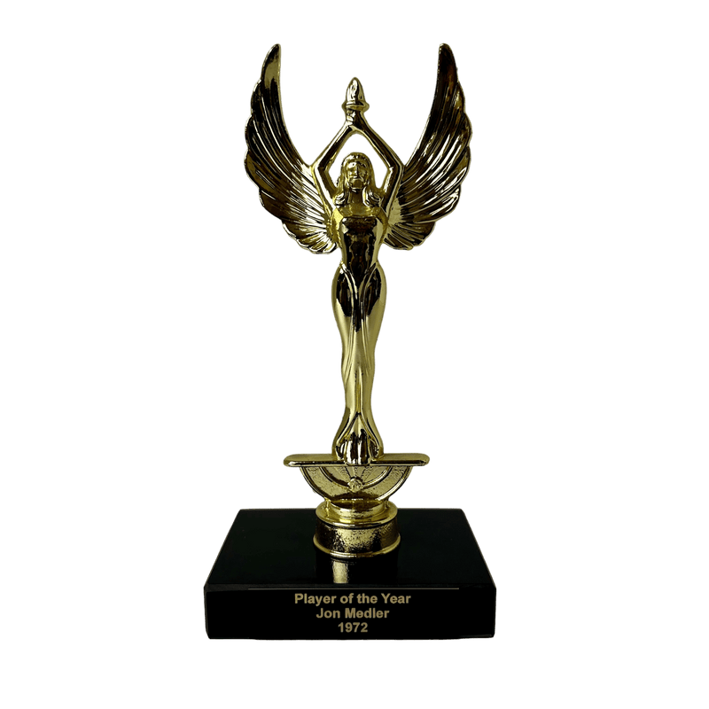 Metal and Marble Series Retro Victory Trophy