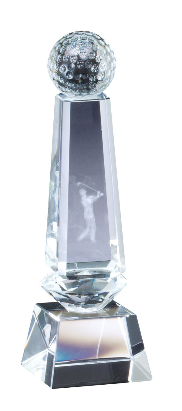 Monterey Tower Crystal Golf Award - AndersonTrophy.com