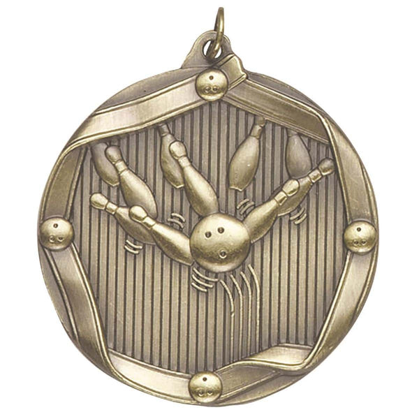 MS6 Bowling Themed Medal - AndersonTrophy.com