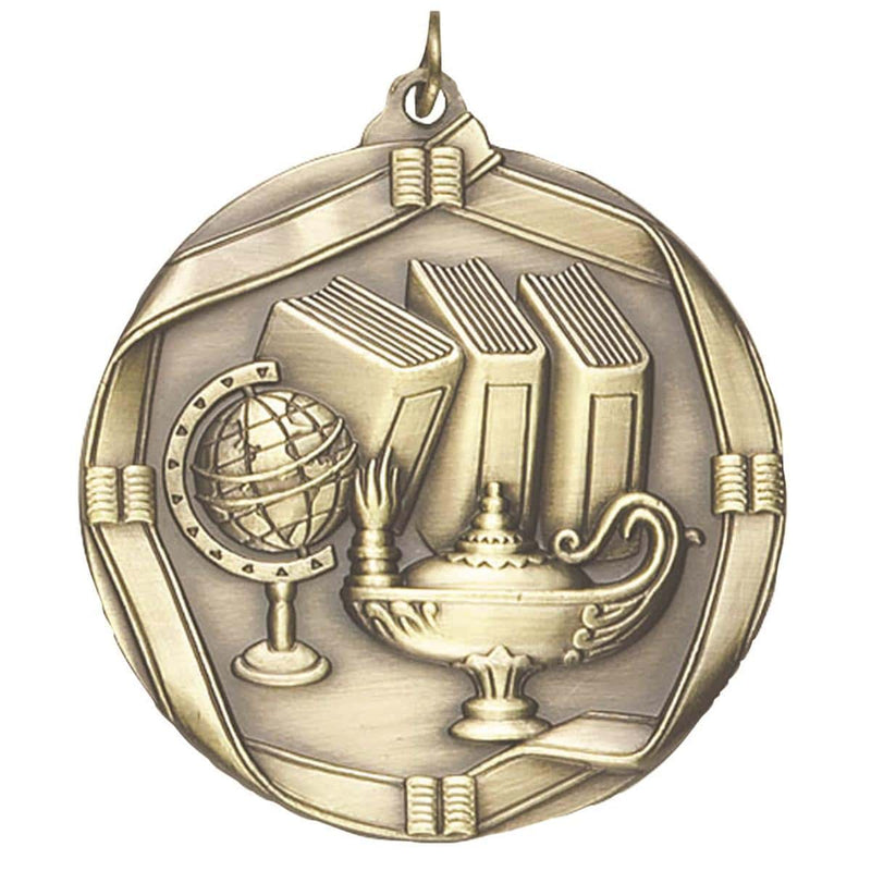 MS6 Lamp of Knowledge Themed Medal - AndersonTrophy.com