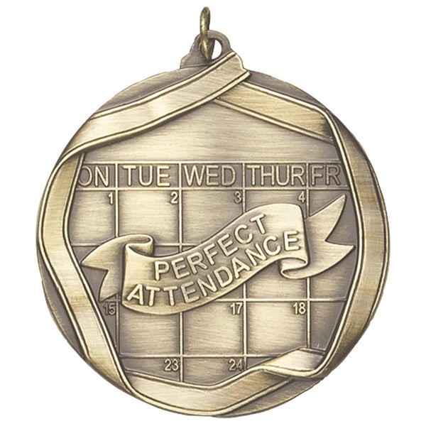 MS6 Perfect Attendance Medal - AndersonTrophy.com