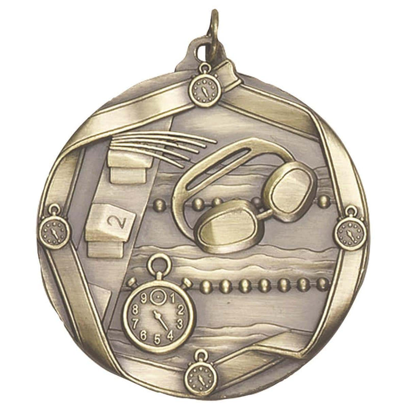 MS6 Swimming Themed Medal - AndersonTrophy.com