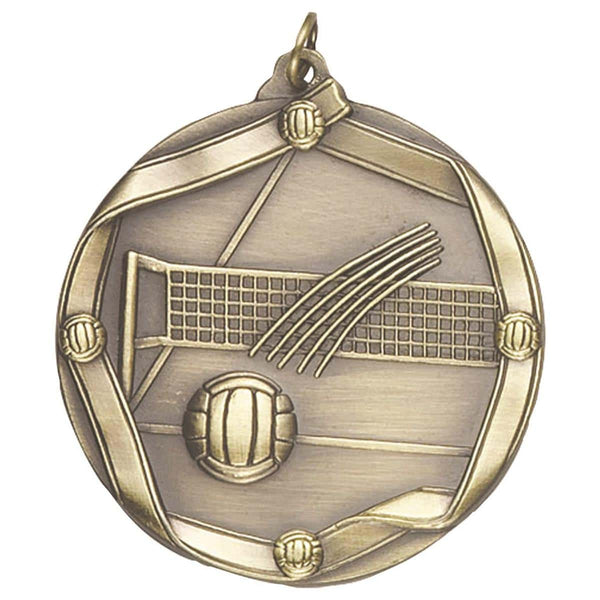 MS6 Volleyball Themed Medal - AndersonTrophy.com