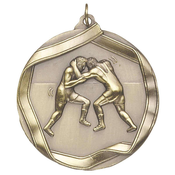 MS6 Wrestling Themed Medal - AndersonTrophy.com