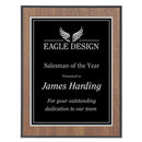 MSL344 Series Black to Silver Laser Plaque - E Class - AndersonTrophy.com