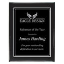 MSL344 Series Black to Silver Laser Plated Plaque - Black Piano Finish - AndersonTrophy.com