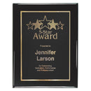 MSL601 Series Black to Gold Laser Plated Plaque - Black Piano Finish - AndersonTrophy.com