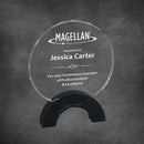 Newport Crystal Corporate Award - Black - AndersonTrophy.com