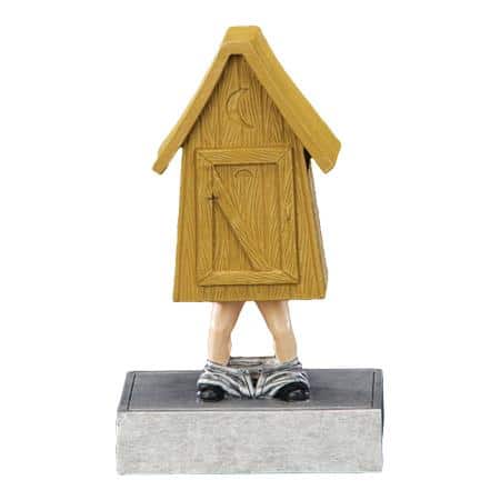 Outhouse Bobblehead Resin - AndersonTrophy.com