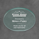 Oval Acrylic Corporate Award - Jade - AndersonTrophy.com