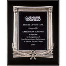 P3932 Series Silver Column Frame Black Piano Finish Plaque - AndersonTrophy.com