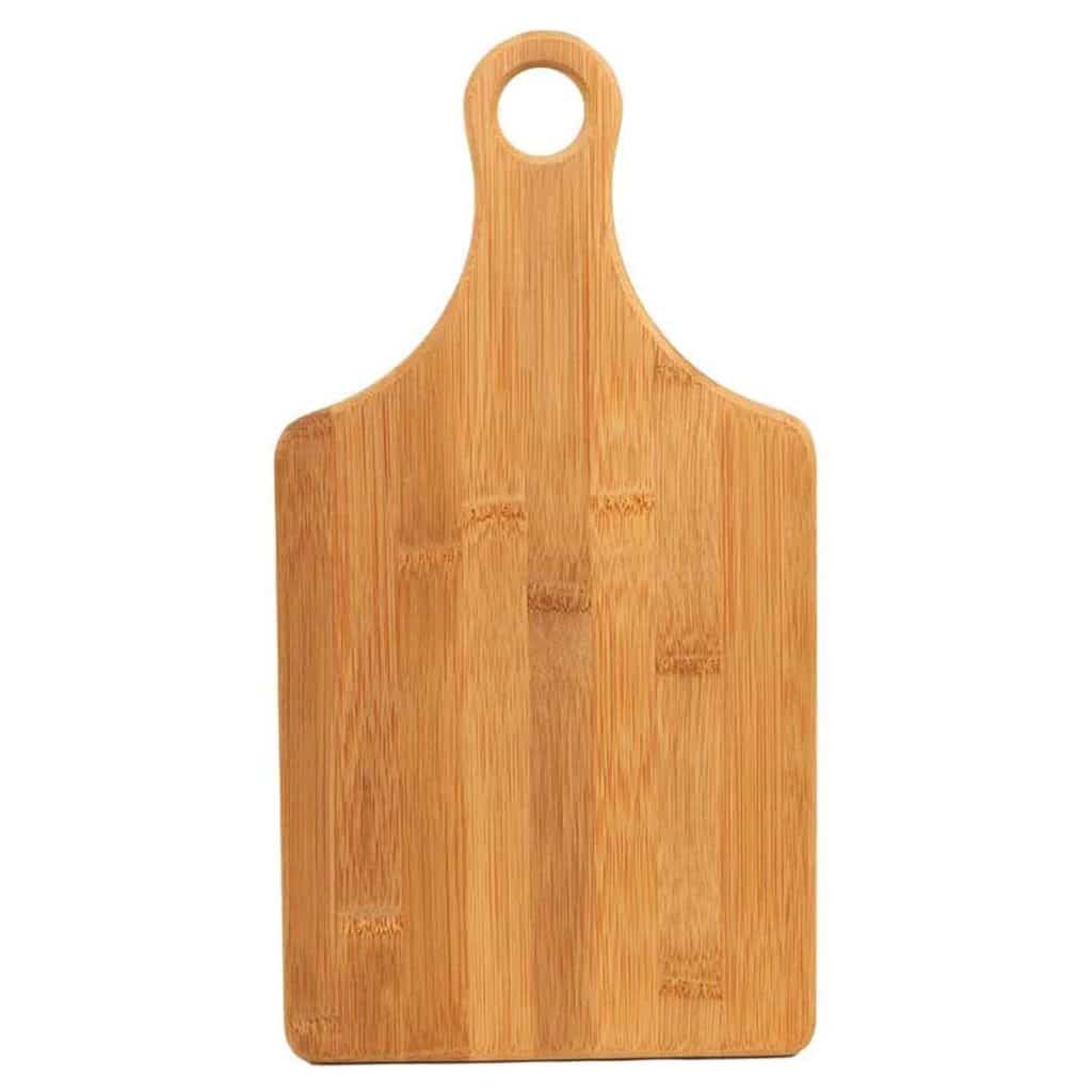 Paddle Shaped Engravable Genuine Bamboo Cutting Board