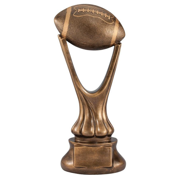 Painted Football Resin Sculpture - AndersonTrophy.com