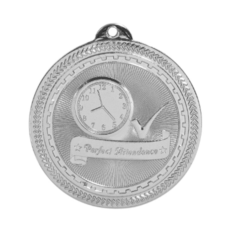 Perfect Attendance Laserable BriteLazer Medal - AndersonTrophy.com